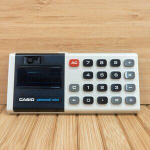 Vintage 70x CASIO Personal Mini Calculator, Made in Japan, with case